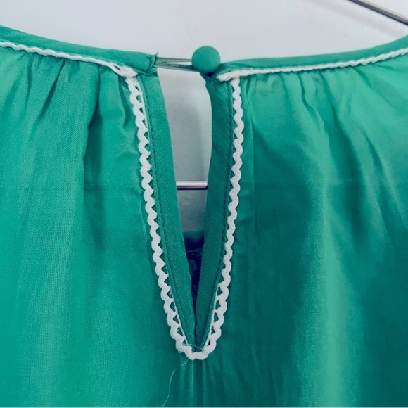 Anthropologie Bl^nk London Sunshine Peasant Lace Embroidery Vibrant Blouse Chic - Picture 13 of 15